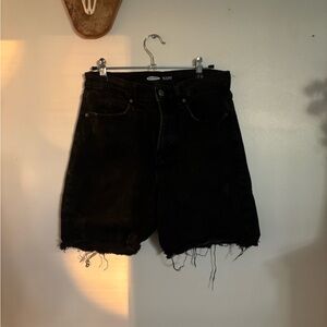 Old Navy Black Sky-Hi Shorts